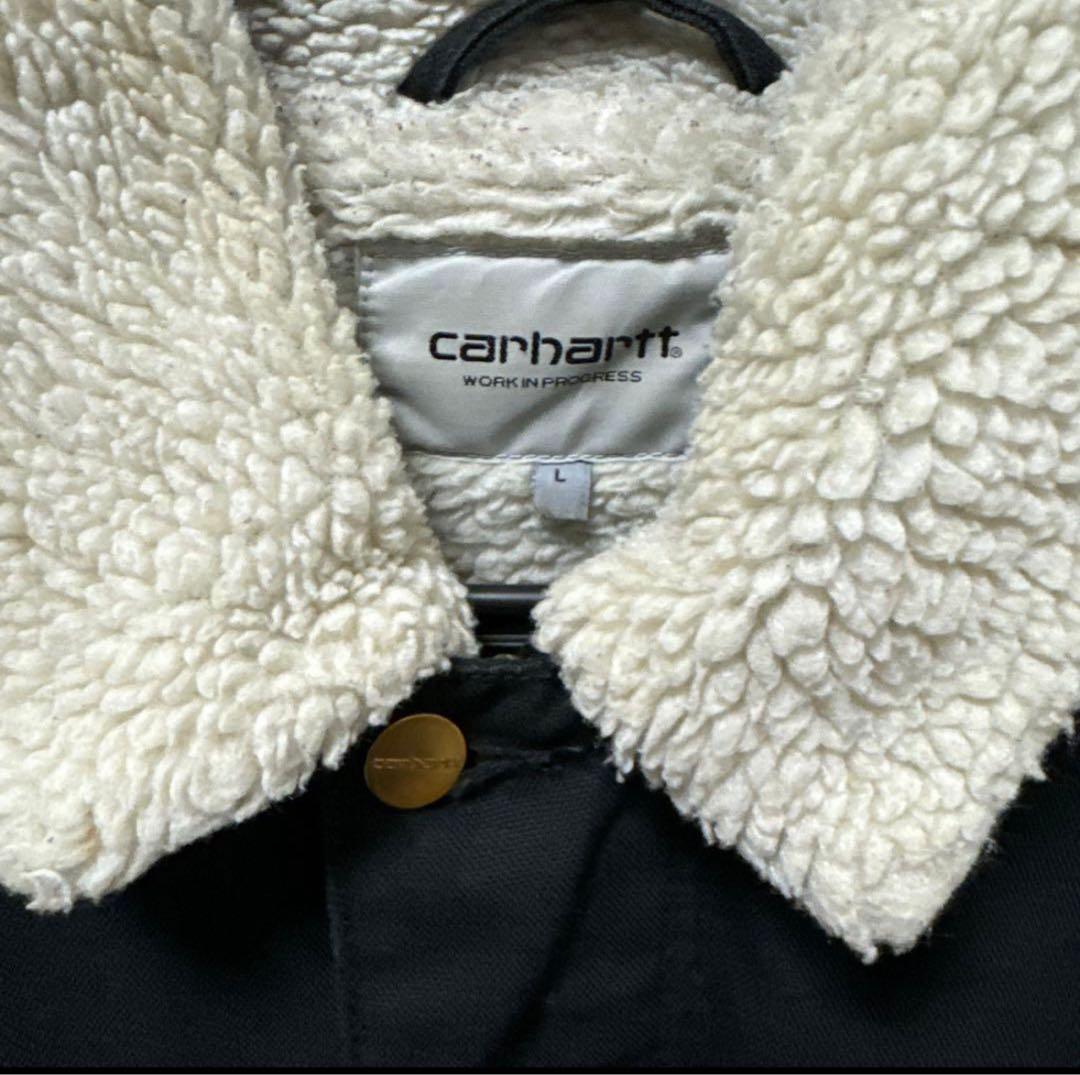 Carhartt ボア襟付きジャケット Lサイズ ブラック