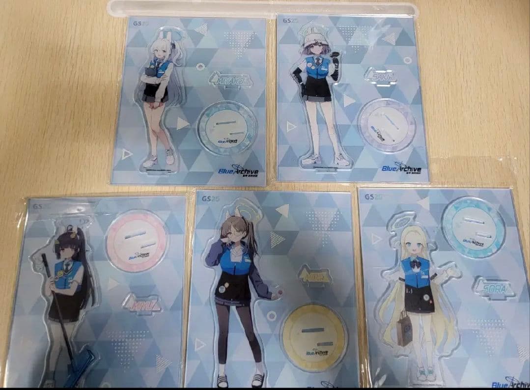 ブルーアーカイブ ブルアカ 韓国コンビニ GS25 アクリルスタンド セット
