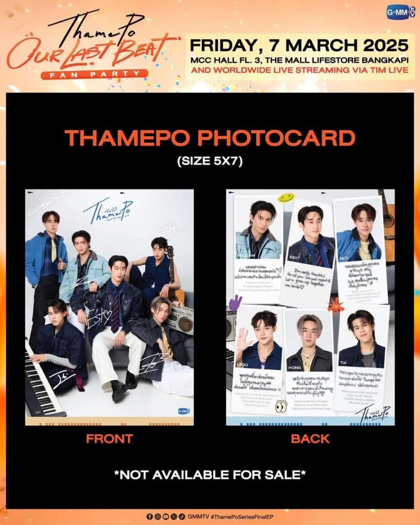 ThamePo 自筆サイン入り WilliamEst GMMTV LYKN