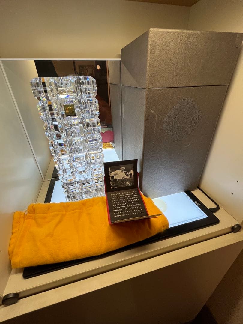 HOYA クリスタル 最高級 佐々文夫 クリスタルガラス 花瓶 美品 - メルカリ