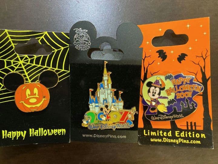 フロリダ ウォルトディズニーワールド WDW ピンバッジ ハロウィン 3個