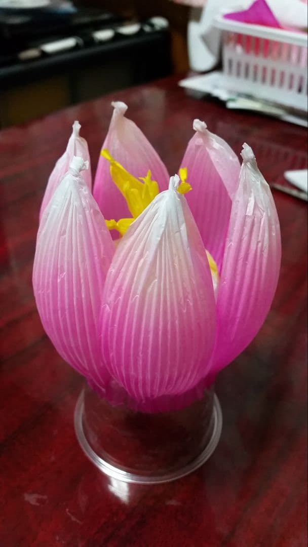 蓮の花の紙83 8色　24個　蓮の紙　韓紙　ハスの花　韓国