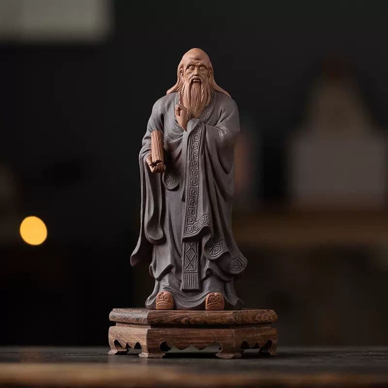 禅意  紫砂  中国  名人  老子   茶道具  置物 禅意 紫砂 中国 名人 老子 茶道具 置物