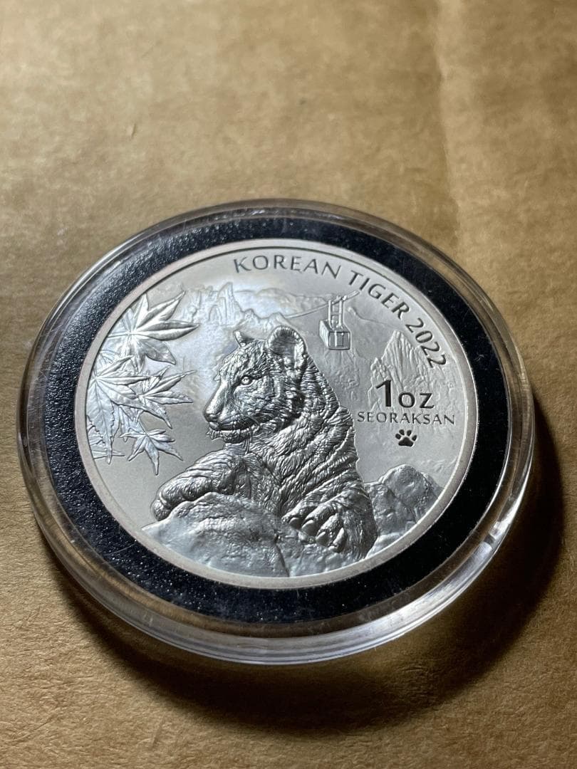 2022年 1オンス 韓国 タイガー 銀貨 