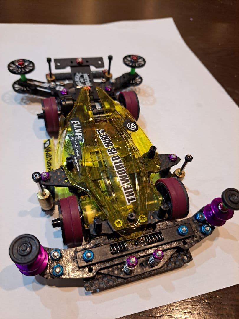 ☆お年玉価格 ミニ四駆 完成品　VZシャーシ 純正加工品