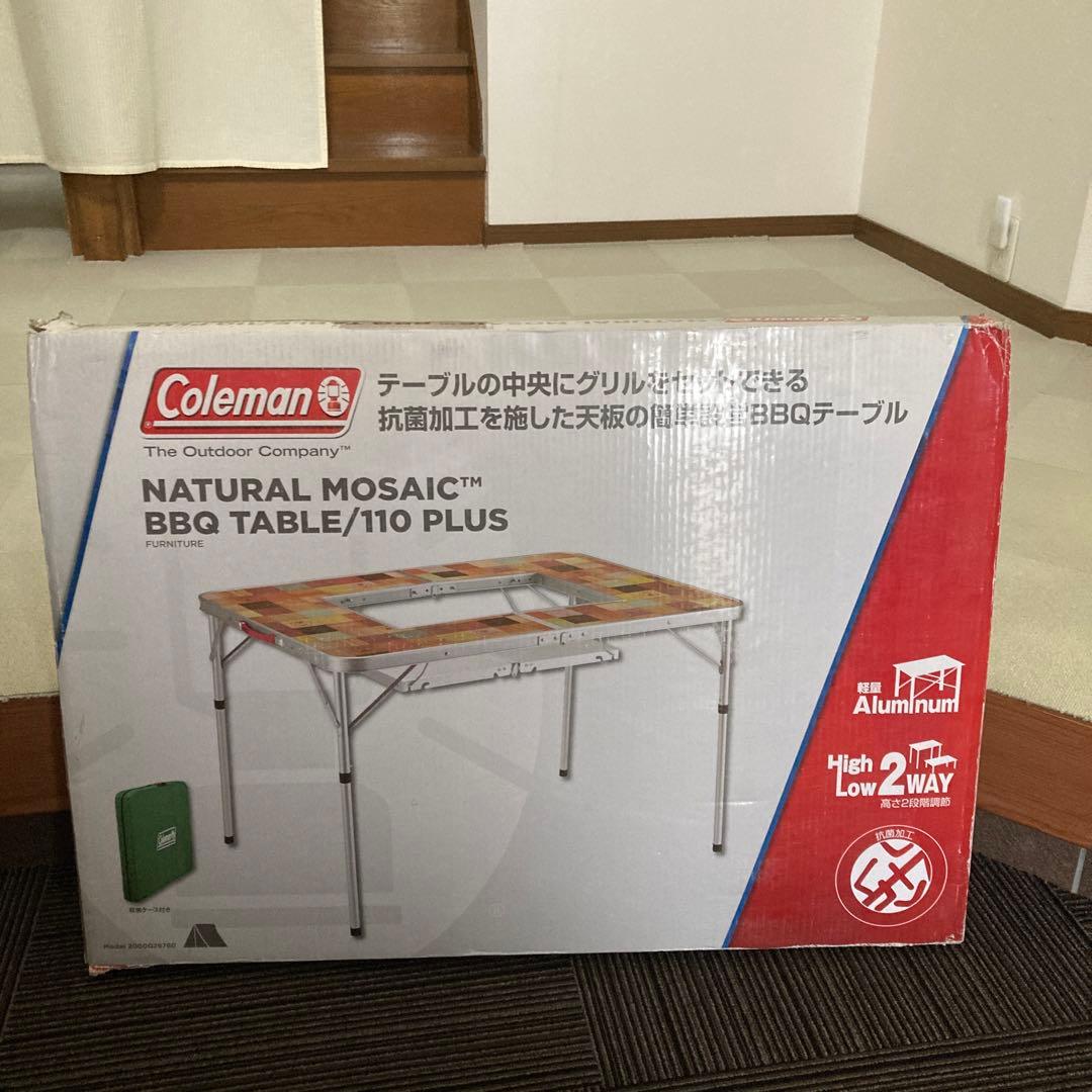 コールマン ナチュラルモザイクBBQテーブル/110プラス コールマン