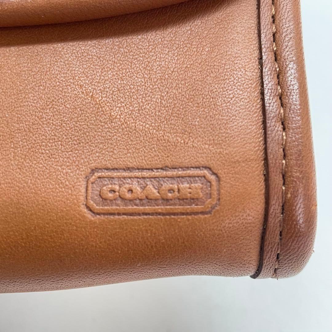 1140 COACH オールドコーチ ケース 小銭入れ フラップ ブラウン