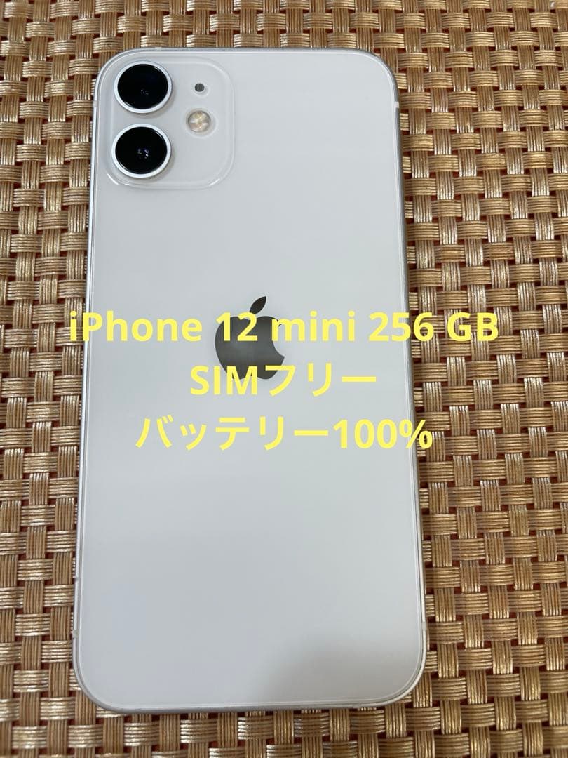 iPhone 12 mini 256 GB ホワイトSIMフリー【0490】