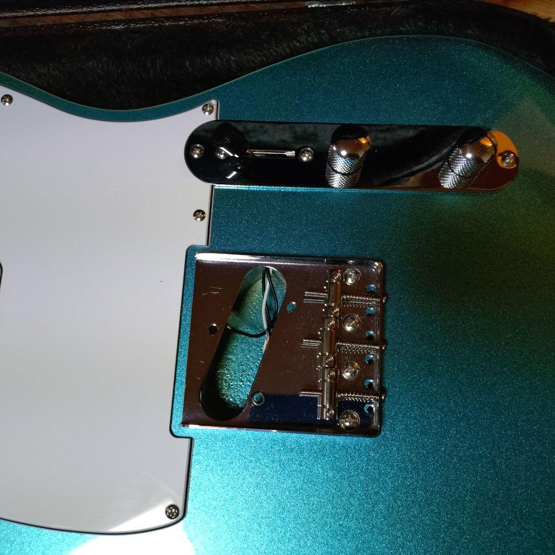 メタリックブルー テレキャスタータイプエレキギター