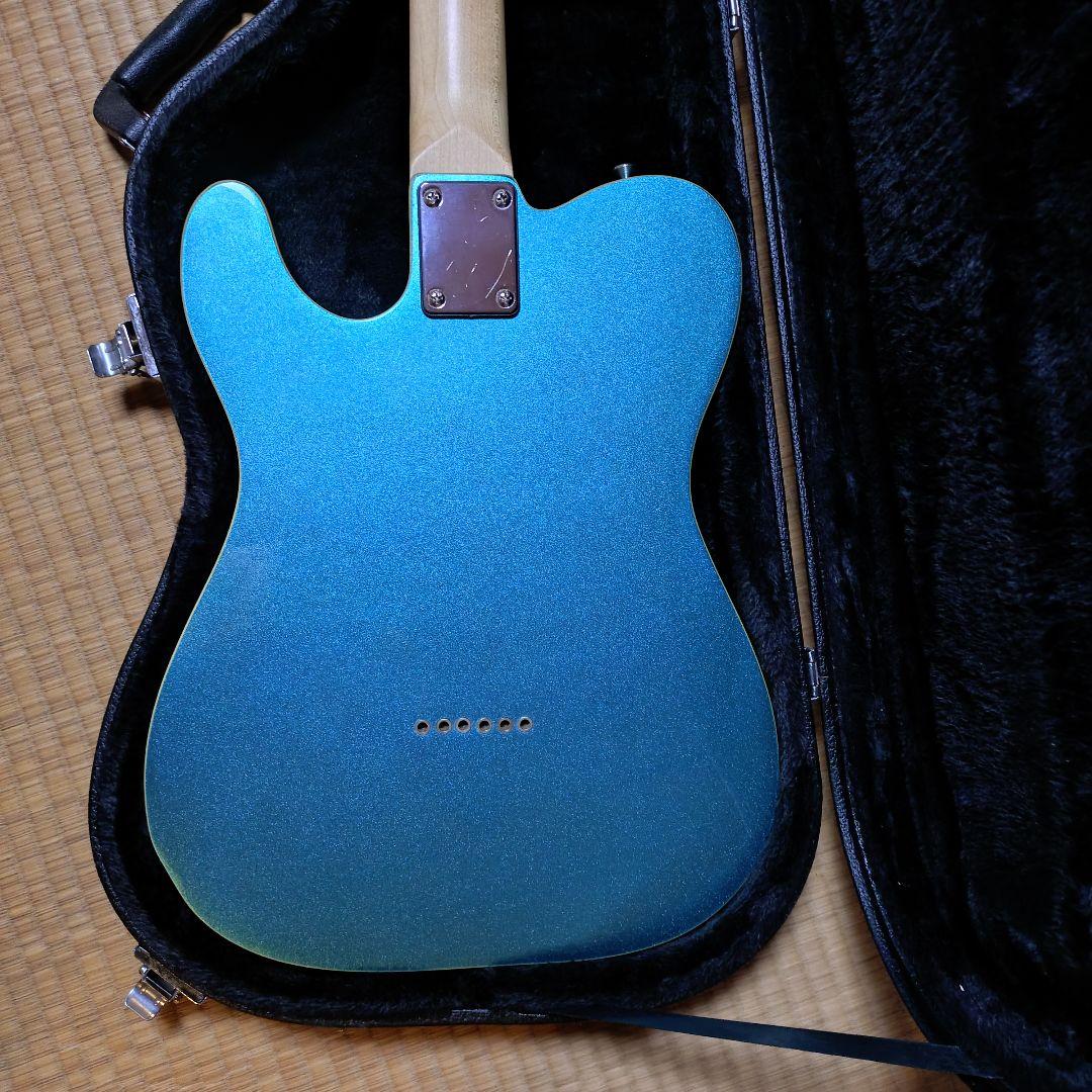 メタリックブルー テレキャスタータイプエレキギター