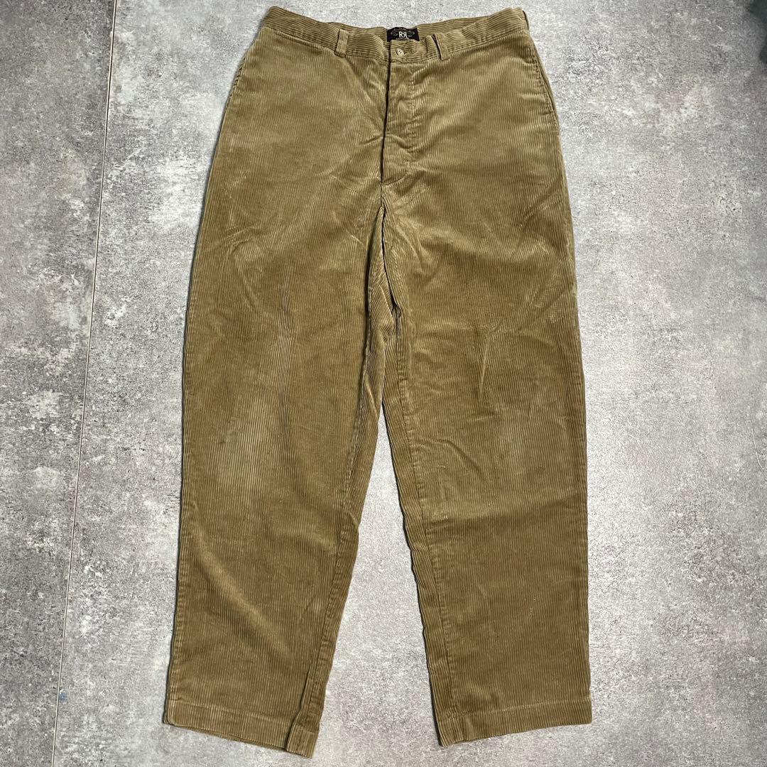 90s 三つ星タグ RRL ダブルアールエル/アメリカ製/コーデュロイパンツ
