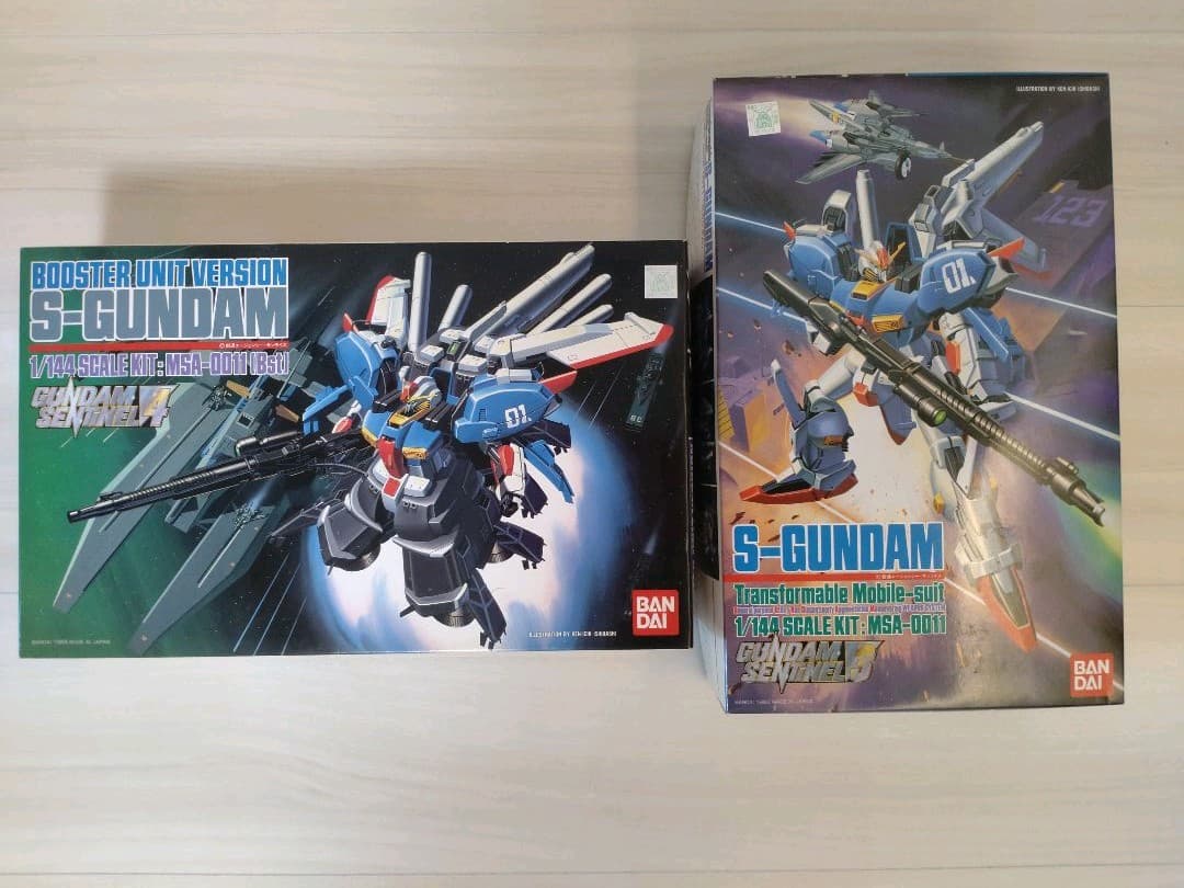 1/144 ＳガンダムMSA0011とＳガンダムブースターユニット装着型のセット MG 1/100 Sガンダム ブースター・ユニット装着型 | ガンダム