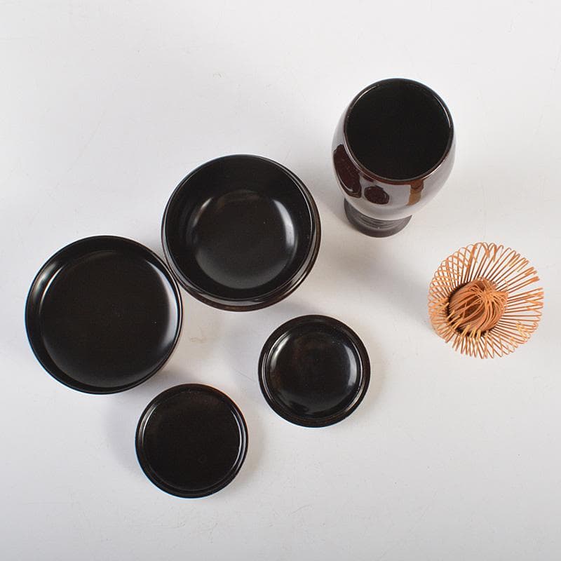 茶道具 利休茶箱 茶碗 棗など 八点 一式 V R7520