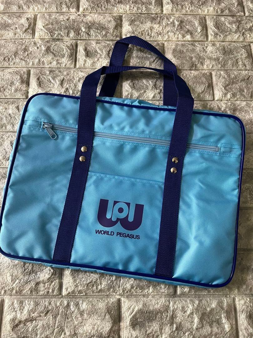 ワールドペガサス スクールバッグ 新品 ワッぺ スクバ 青 ブルー 新品