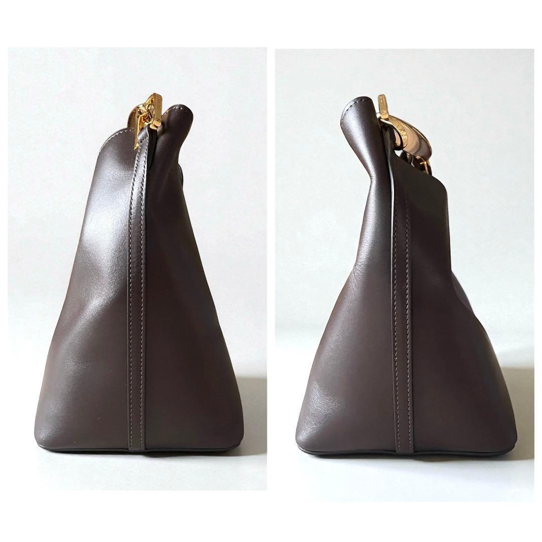 《未使用級》Elleme エレメ 2way バッグ レザー ゴールド金具 茶系