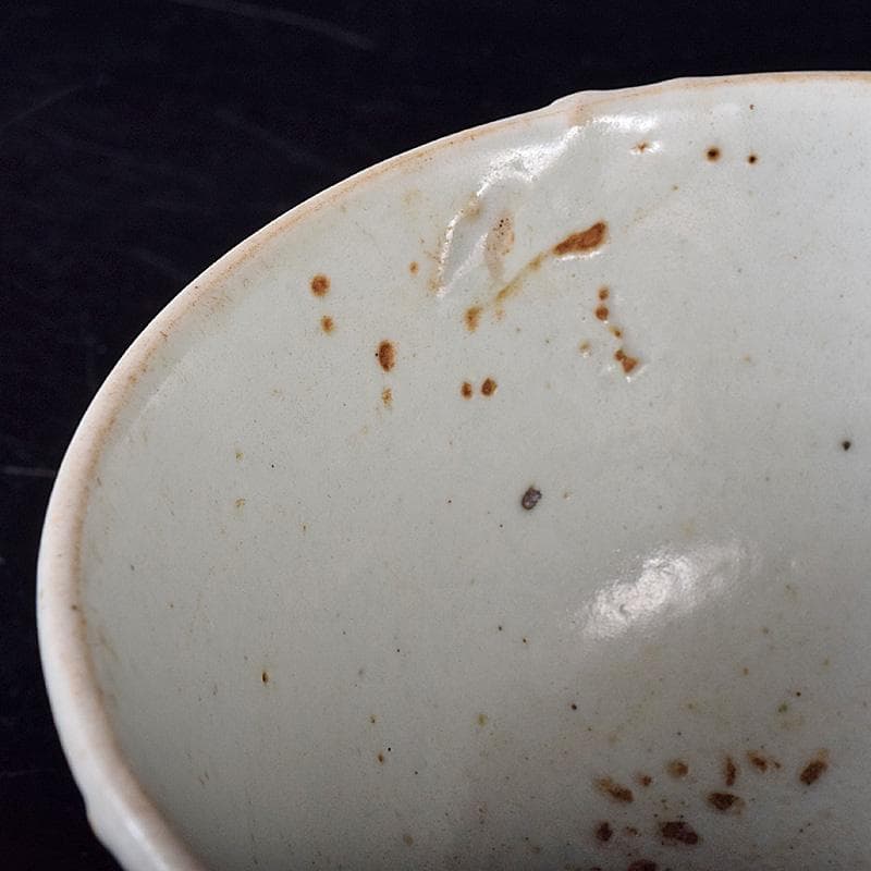 朝鮮美術 李朝 高麗白磁 茶碗 時代箱付 D R8763