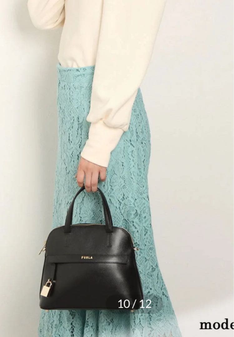 FURLA フルラ パイパー Sドームハンドバッグ 2way ブラック美品