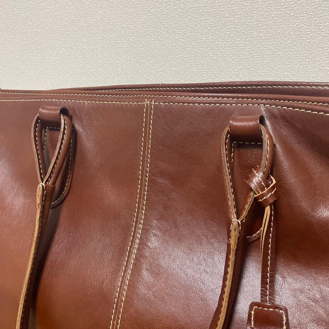 【極美品】 Samsonite DEUX MONCX ブラウン トートバッグ