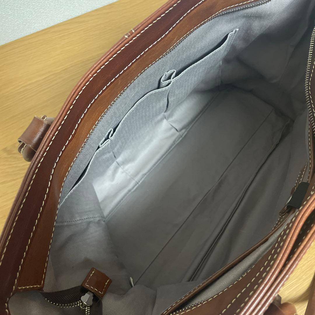 【極美品】 Samsonite DEUX MONCX ブラウン トートバッグ