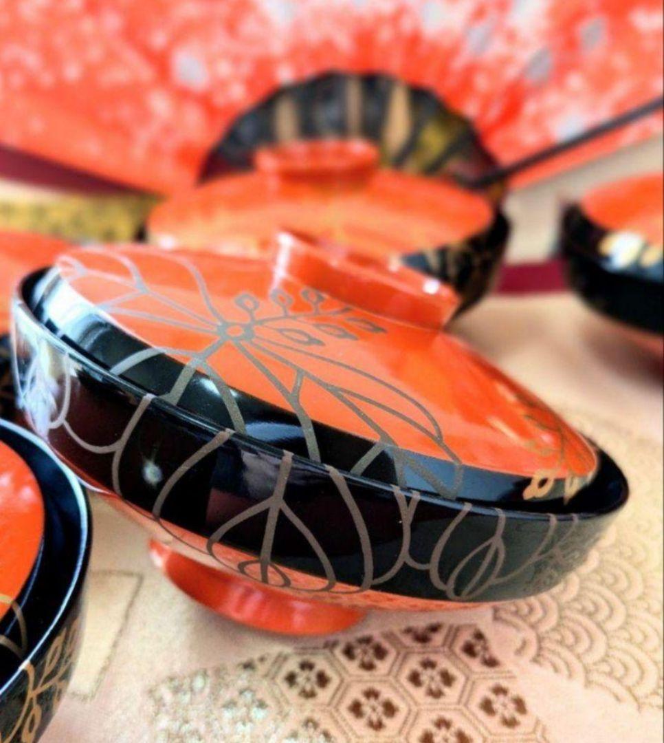 輪島塗❀高級❀本漆器❀天然木製❀蒔絵椀セット❀普段使いからお正月にも♡