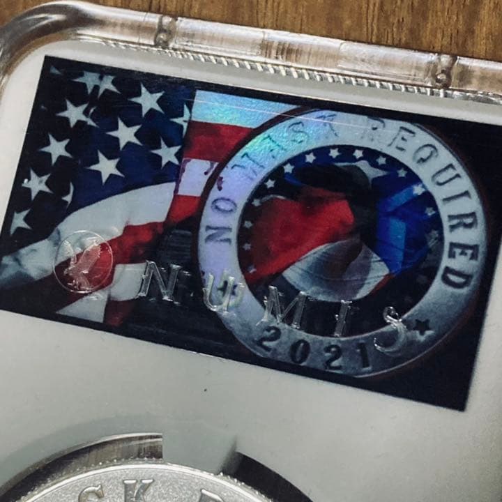 トランプ大統領 1オンス スラブ入り銀貨 ノーマスク