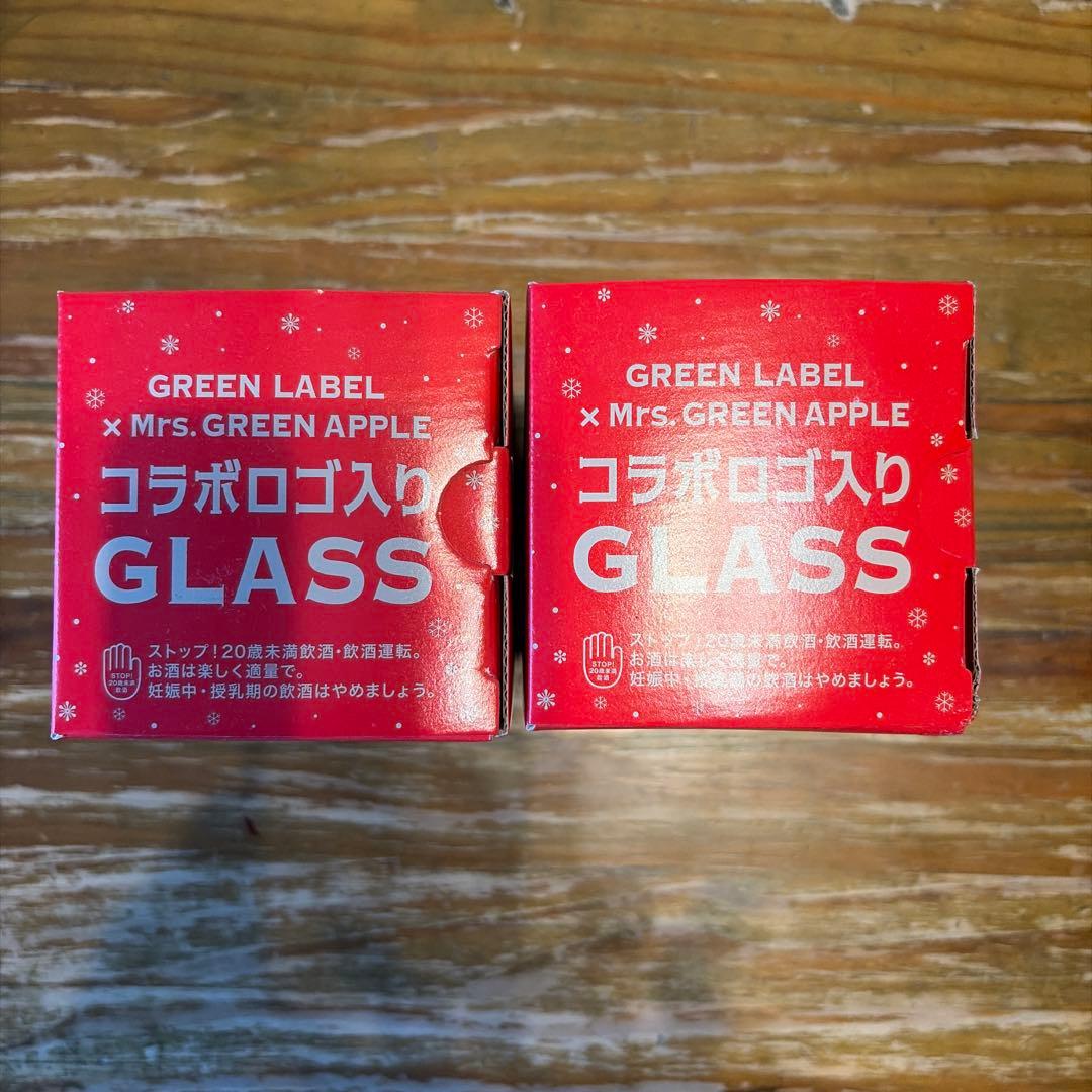 Mrs.GREEN APPLE KIRIN コラボロゴ入GLASS