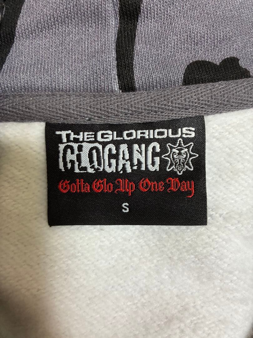 GLOGANG グレー パーカー Sサイズ グローギャング