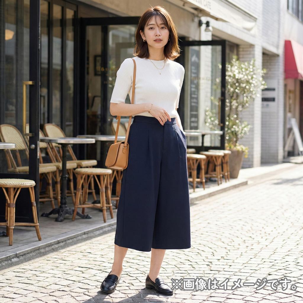 訳アリ☆I.T.'S international ネイビー ガウチョパンツ S - メルカリ