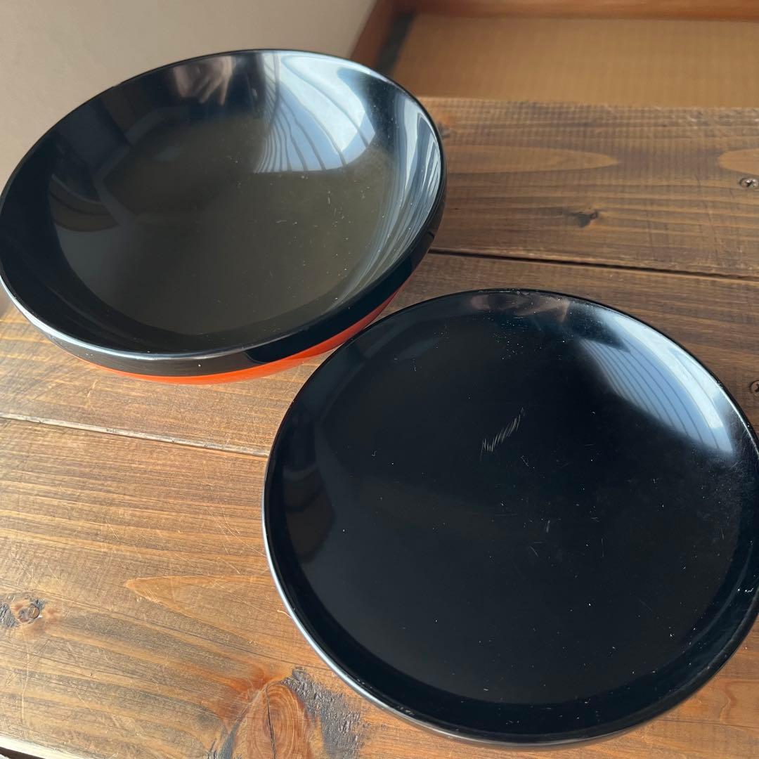 赤吸物椀　中客　10客　名前入り