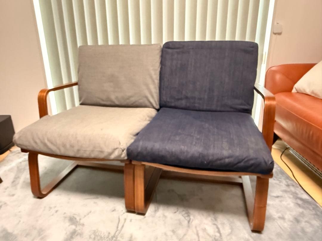 値下げ！！無印良品 リビングでもダイニングでもつかえる テーブル&チェアー2脚