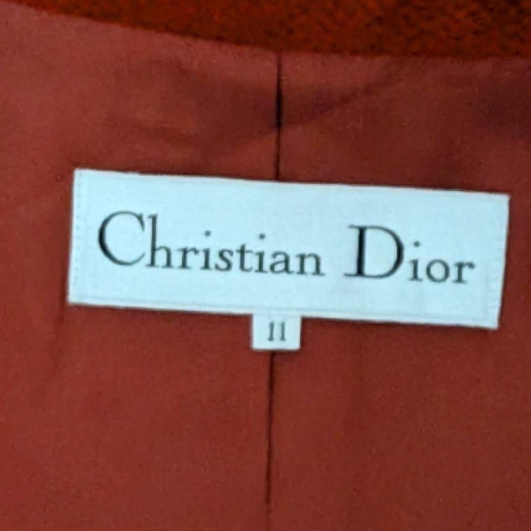 美品 Christian Dior チェスターコート ウール アンゴラ チンチラ 美品