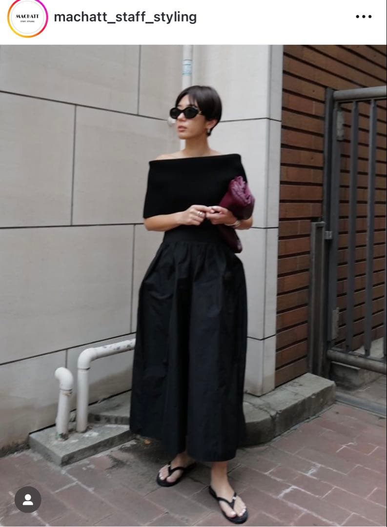 uiko MACHATTメモリーキュロットパンツ　未使用