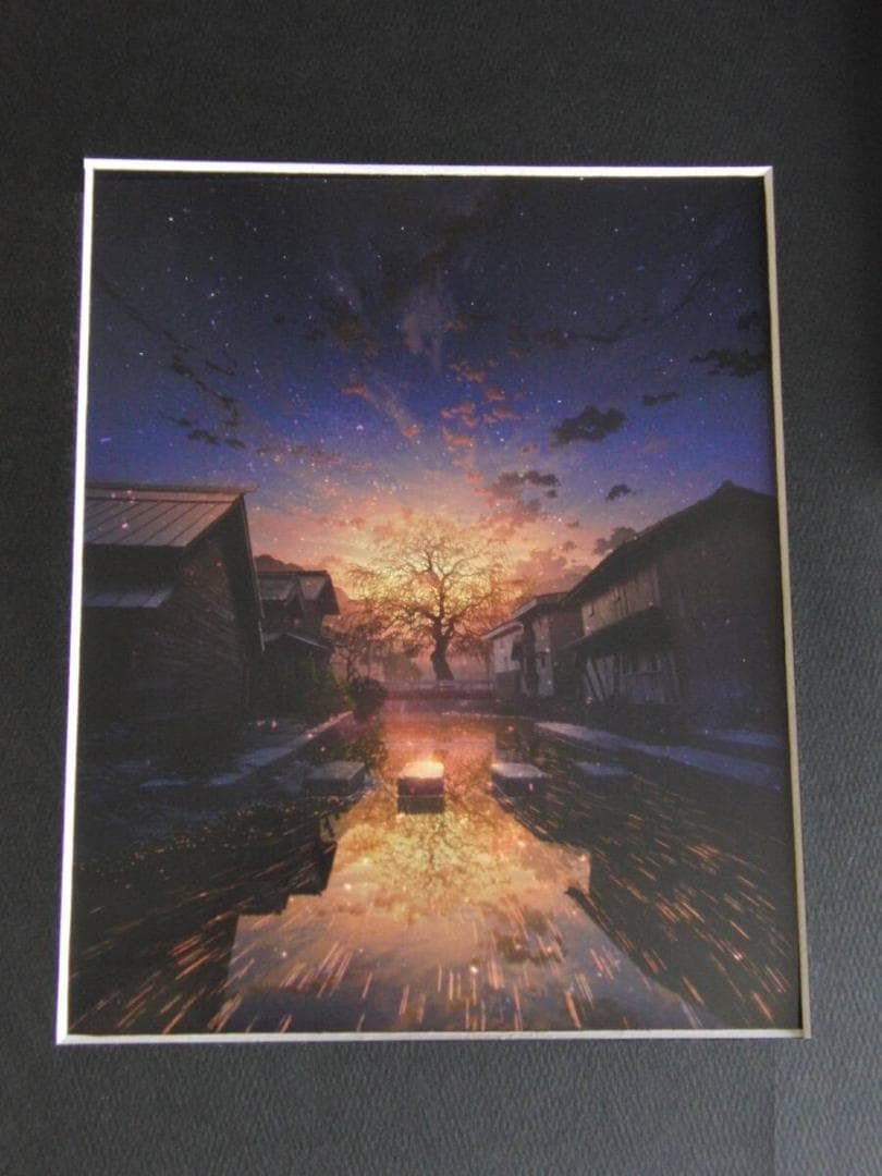 mocha、【時遊覧－希望-】、希少な額装用画集より、厳選、新品額装、状態良好