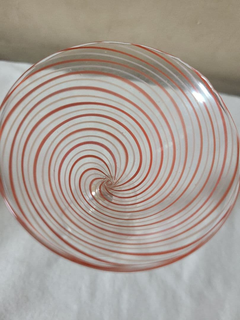 オーストリア アンティークビミニ レース吹きガラス