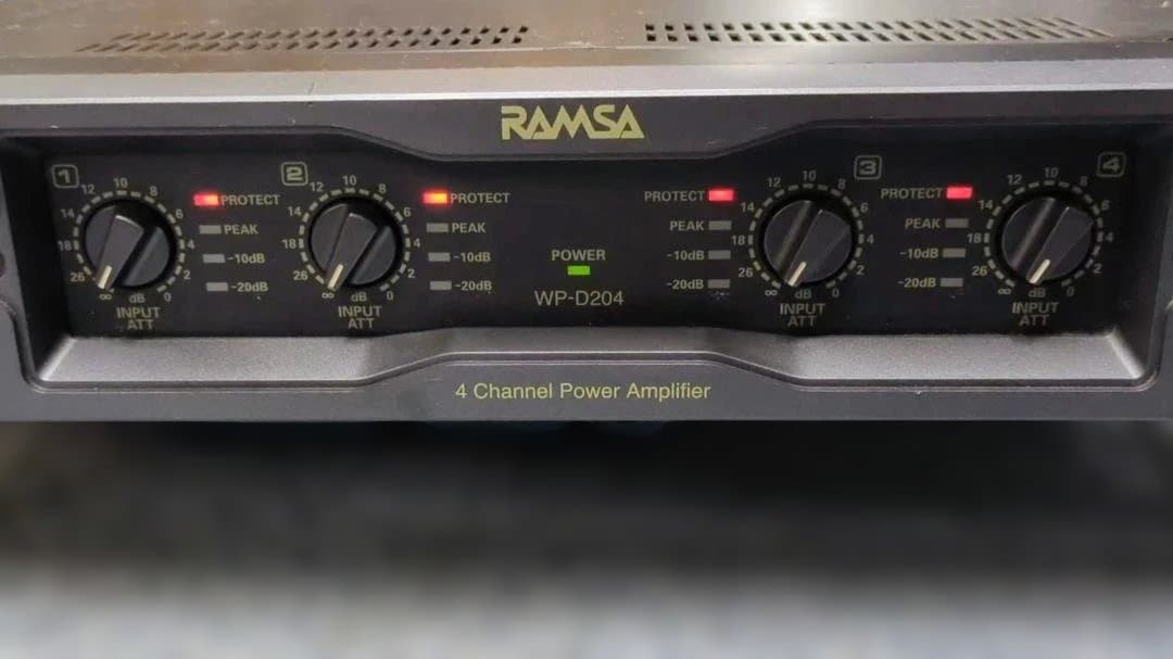 Panasonic RAMSA 4chデジタルパワーアンプ WP-D204 - メルカリ