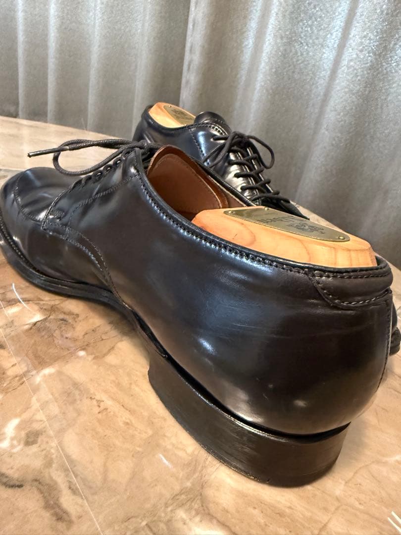 Alden ブラック Vチップ　コードヴァン　シューツリー付