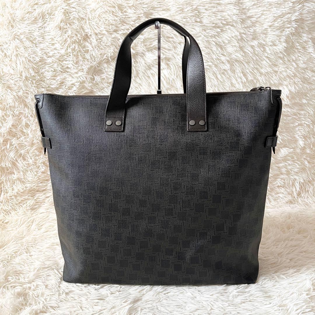 未使用級✨Dunhill ダンヒル　D8ディーエイト　トートバッグ　PVC 総柄