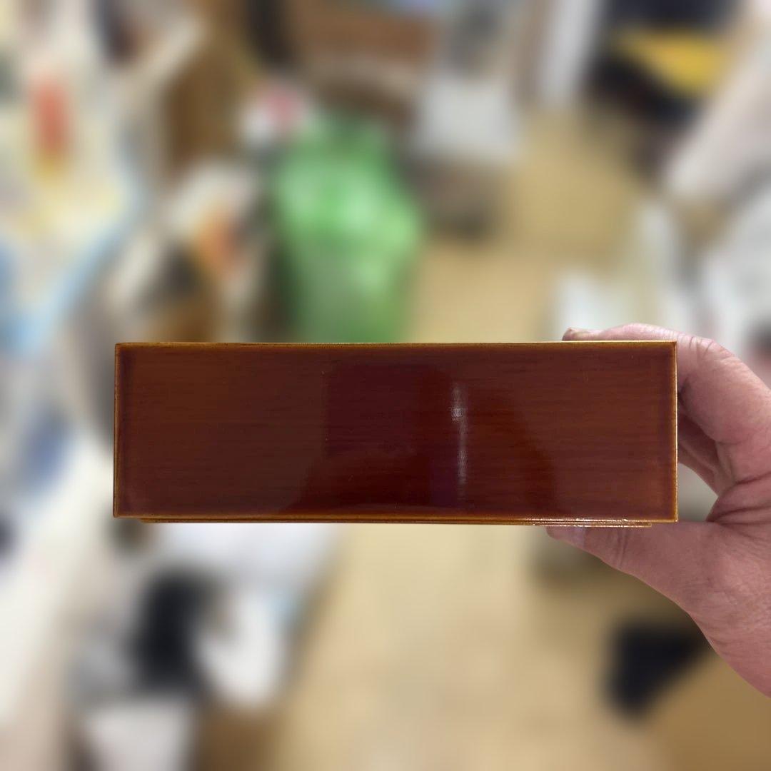 未使用　美品　伝統工芸 飛騨春慶塗 手提げ三段重 箱付き 天然木 漆器 お重