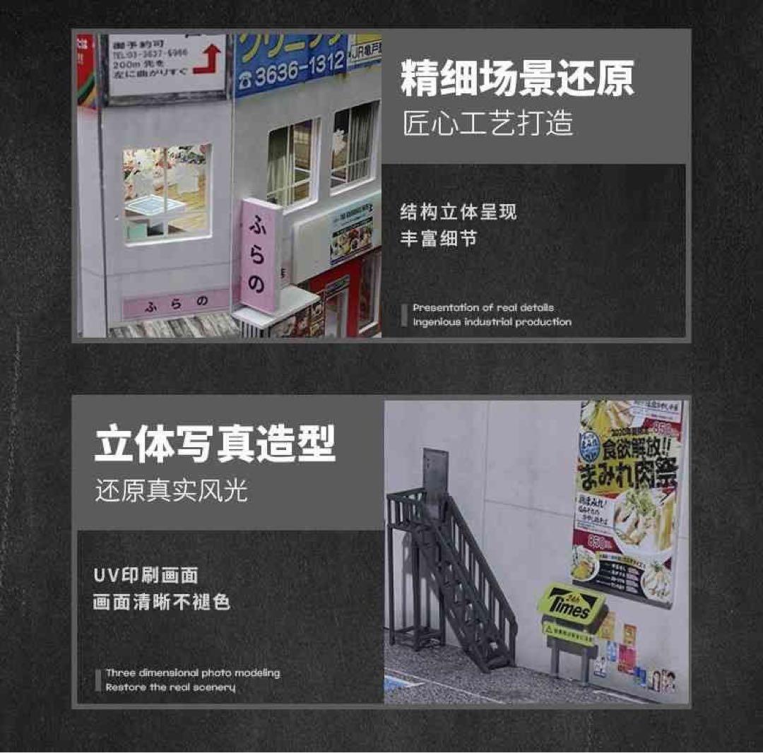 ★ MoreArt 1/64【実在の日本の商業ビル】ジオラマ　駐車場 付き