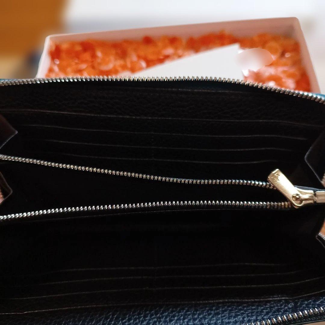 Ocean Leather 魚革ラウンド長財布　鰤革　ブリ革