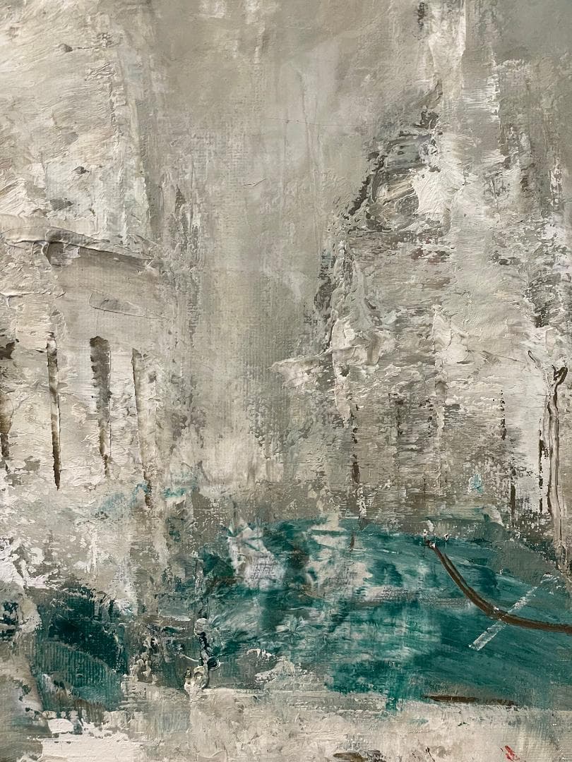 K*a様 「真作」住田昭「1989 パリ」風景画 油彩画 額装 サイン有り F1