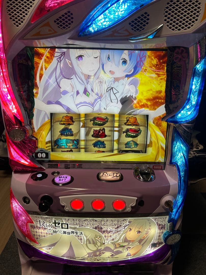 直接引取り歓迎】Re:ゼロ 6号機スロット エミリアパネル パチンコ