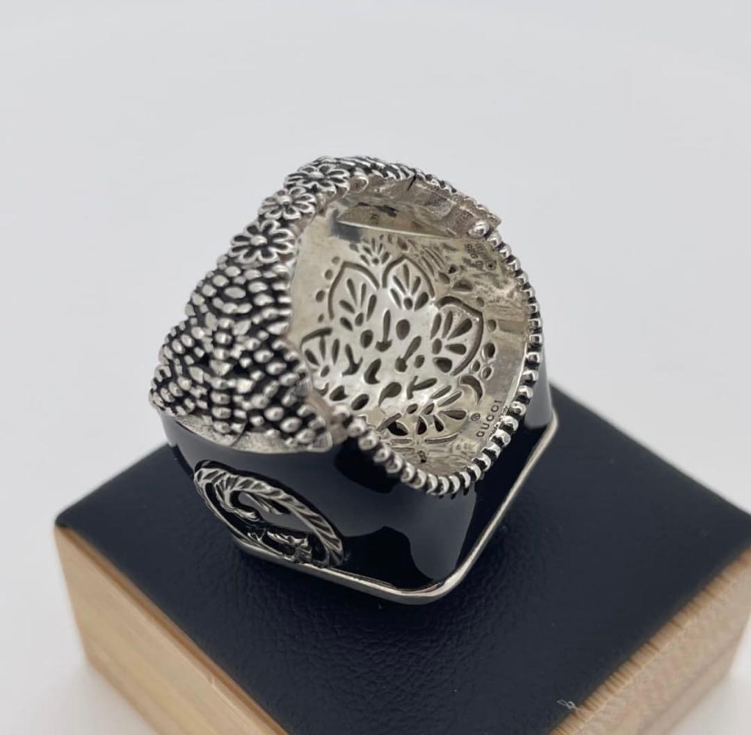 美品　GUCCI リング インターロッキングG GGロゴ シグネットリング