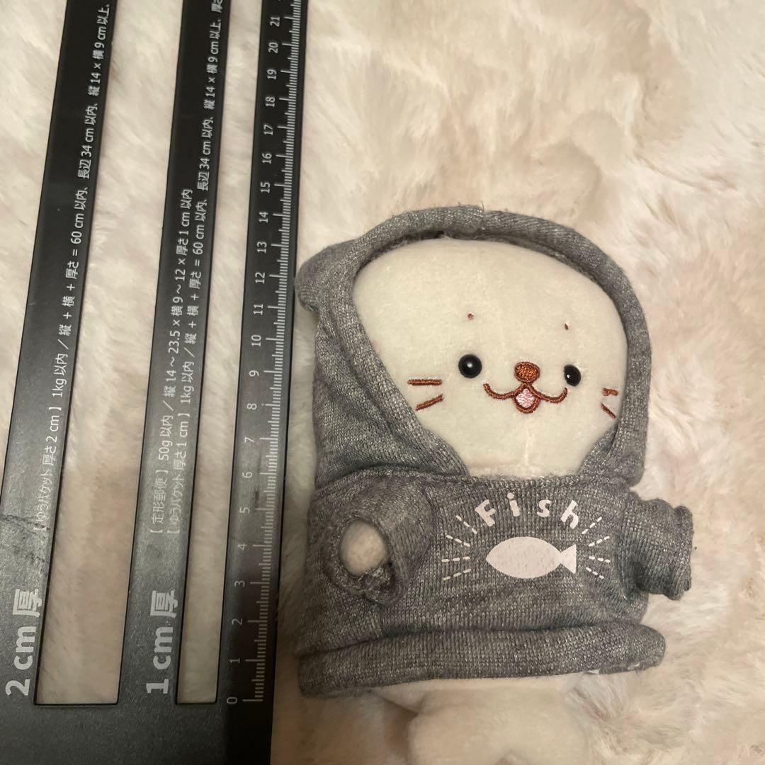 しろたん　ぬいぐるみ　服付き　fish マザーガーデン