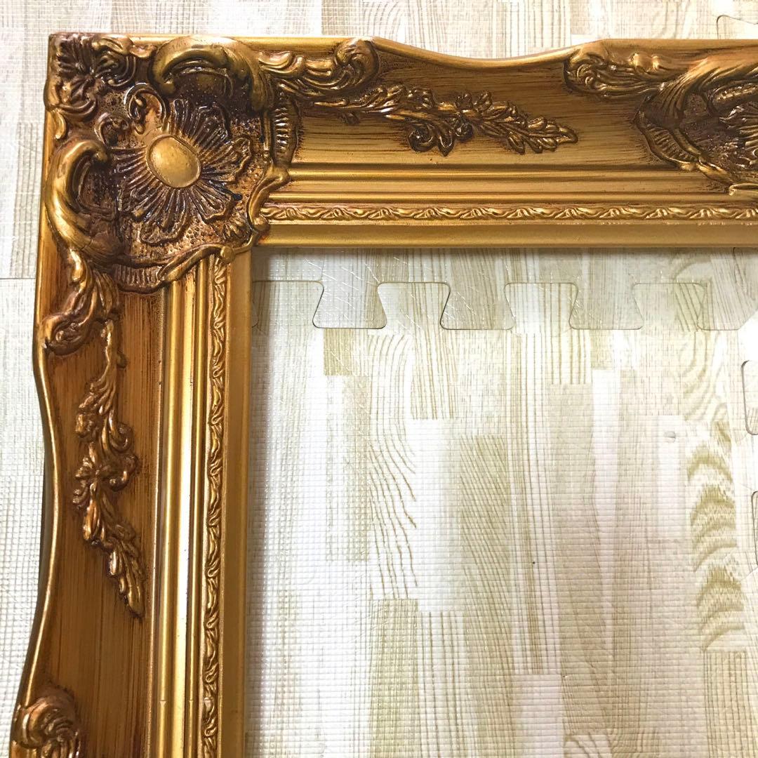 アンティーク 油絵 水彩画 日本画 西洋画 額縁 ゴールド ② アート用品
