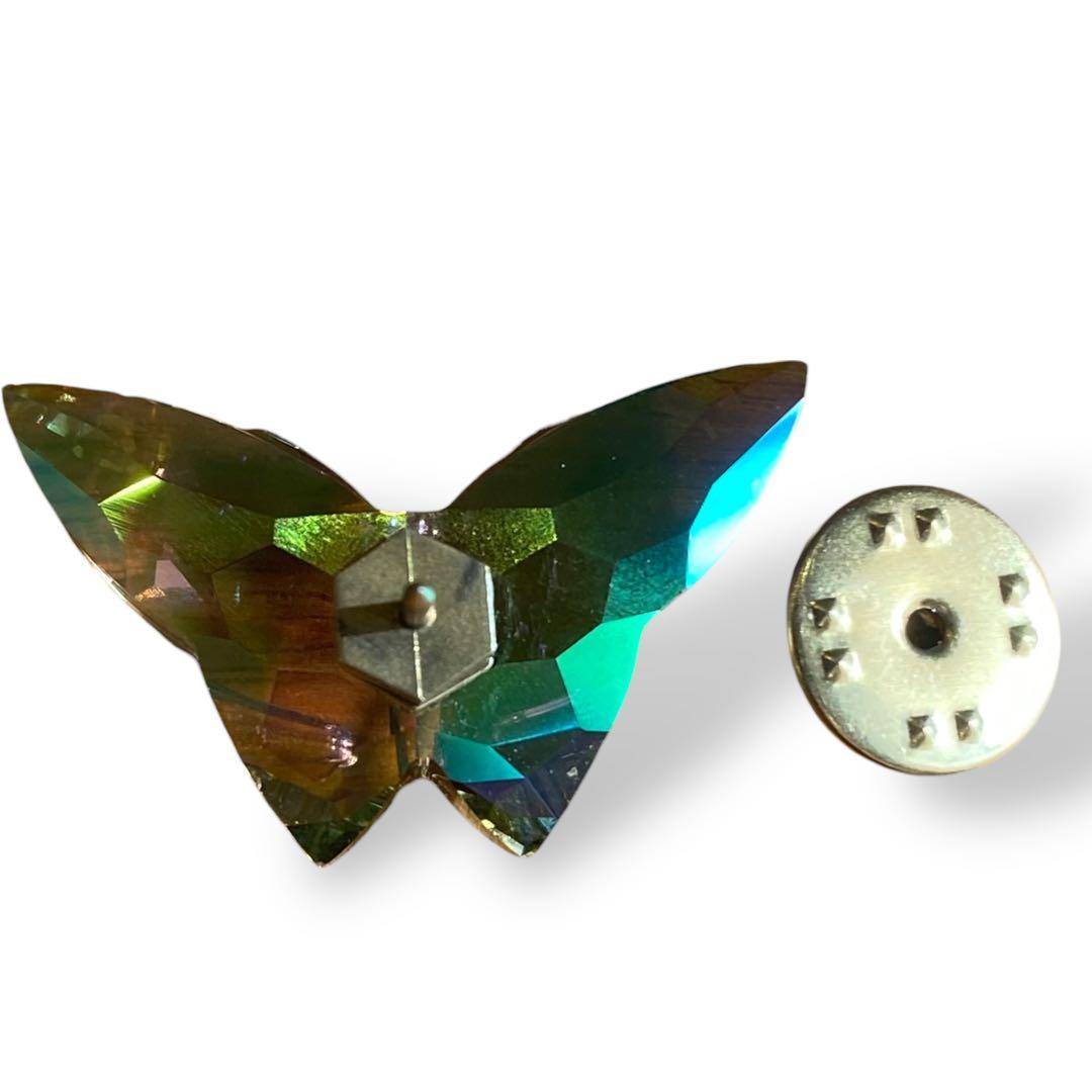 美品 Swarovski スワロフスキー ブローチ 蝶 クリスタル - メルカリ