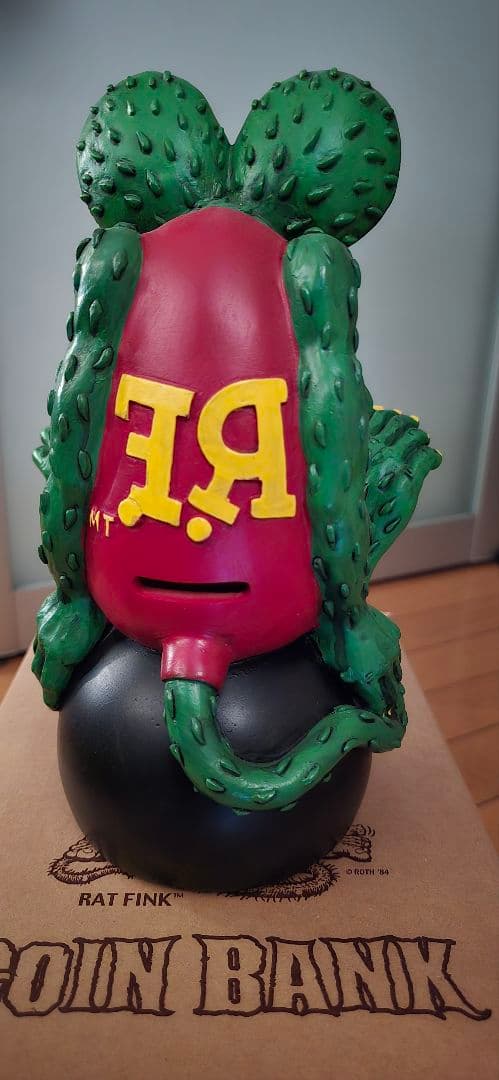 箱付き/ラットフィンク/RatFink/8ボール/フィギュア/スタチュー/貯金箱