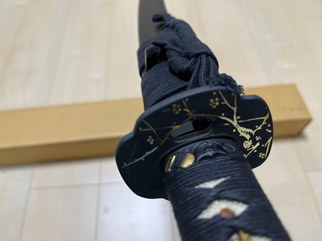 日本アンティックギャラリー　大小セット　居合刀　模造刀 黒柄　五郎入道政宗