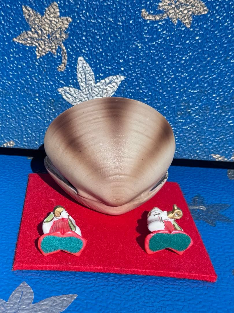 雛祭り 陶器製　雛人形　 セット 貝殻型