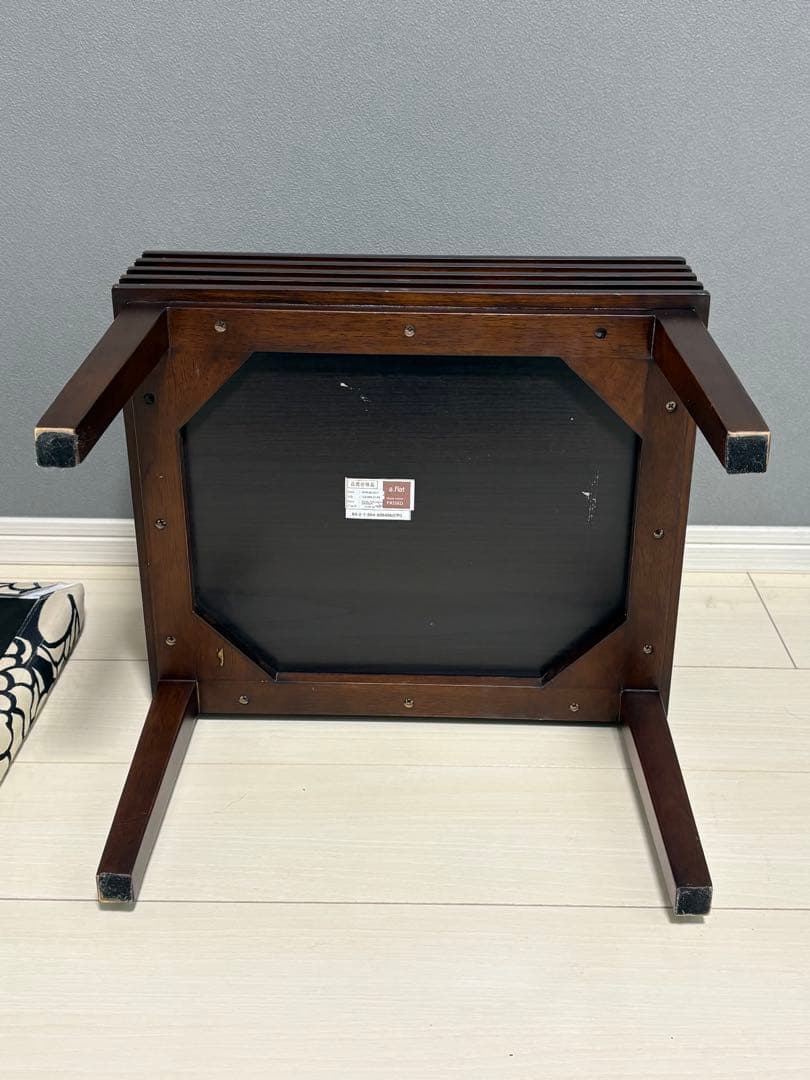 a.flat ルーバー・ドレッサースツール　椅子　オットマン（替カバー付）